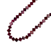 Square ~ Garnet Beads Necklace